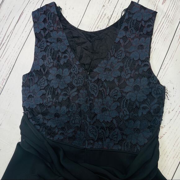 Cache vintage navy fit and flare lace beaded bodice - Picture 7 of 10